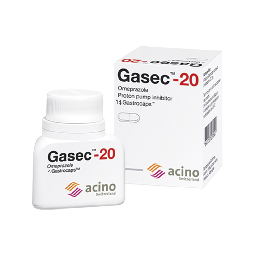 Gasec 20 Capsule 14.s product available at family pharmacy online buy now at qatar doha