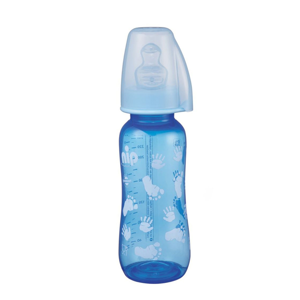 Bottle Plastic+silic Teat 250ml Boy Trendy 0m+ [350939] product available at family pharmacy online buy now at qatar doha