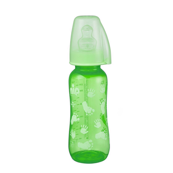 buy online 	Feeding Bottle Trendy Plastic - Babico Green  Qatar Doha