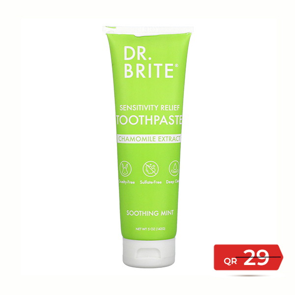 Sensitivity Relief Mint Toothpaste 142 G -brite Offer Available at Online Family Pharmacy Qatar Doha