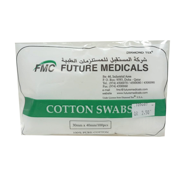Cotton Swabs 30mm X 40mm. 100.s - Fme product available at family pharmacy online buy now at qatar doha