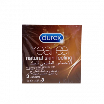 shop now Durex Real Feel Condom 3'S  Available at Online  Pharmacy Qatar Doha 