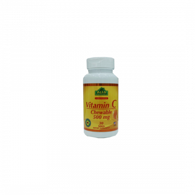 shop now Alfa Vitamin C 500Mg Chweable Tablets 30'S  Available at Online  Pharmacy Qatar Doha 