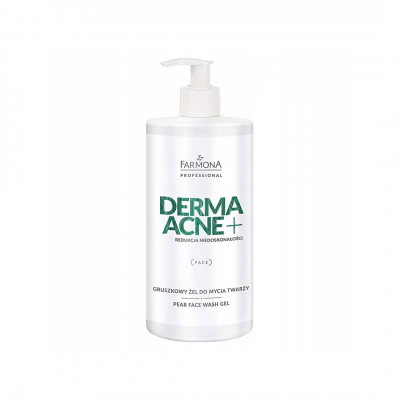 shop now Dermaacne + Pear Face Wash Gel- 500Ml #Farmona  Available at Online  Pharmacy Qatar Doha 