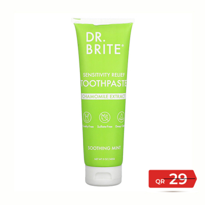 shop now Sensitivity Relief Mint Toothpaste 142 G -Brite Offer  Available at Online  Pharmacy Qatar Doha 