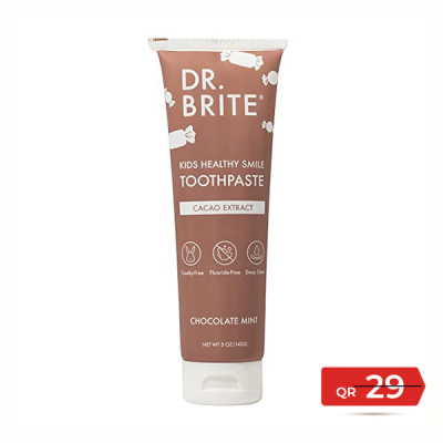shop now Kids Healthy Smile Chocolate Mint Toothpaste 142 G -Brite Offer  Available at Online  Pharmacy Qatar Doha 