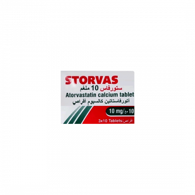 shop now Storvas 10 Mg Tablet 30'S  Available at Online  Pharmacy Qatar Doha 