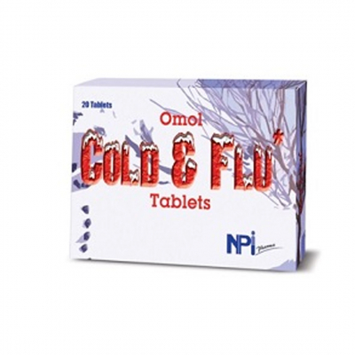shop now Omol Cold & Flu Tablet 20'S  Available at Online  Pharmacy Qatar Doha 