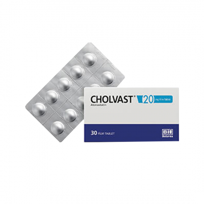 shop now Cholvast 20 Mg Tablet 30'S  Available at Online  Pharmacy Qatar Doha 