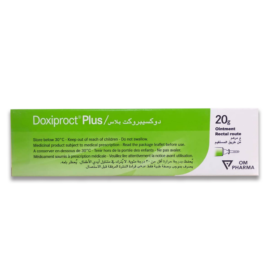 buy online Doxiproct Plus Ointment 20Gm   Qatar Doha