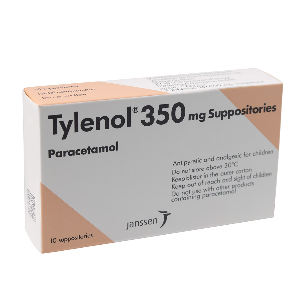 Tylenol Suppository [350mg]10.s product available at family pharmacy online buy now at qatar doha