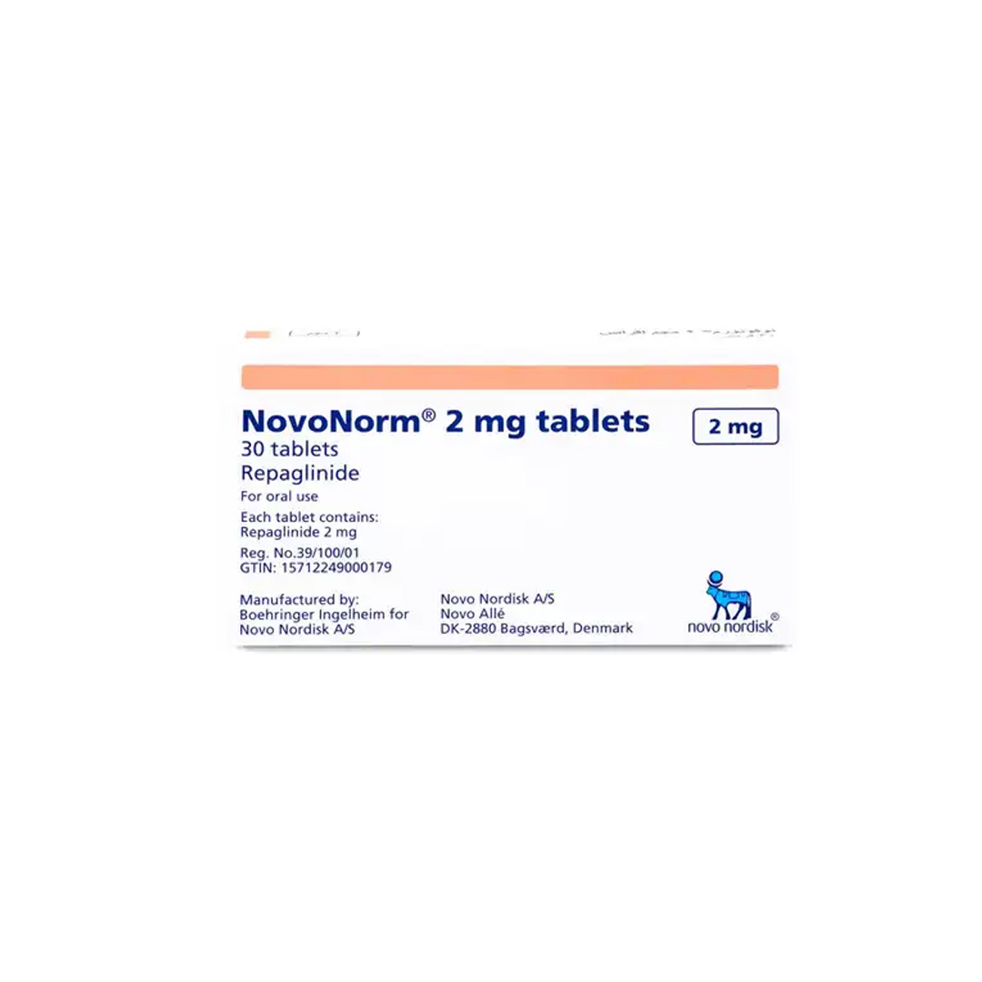 Novonorm 2mg 30 Tab product available at family pharmacy online buy now at qatar doha