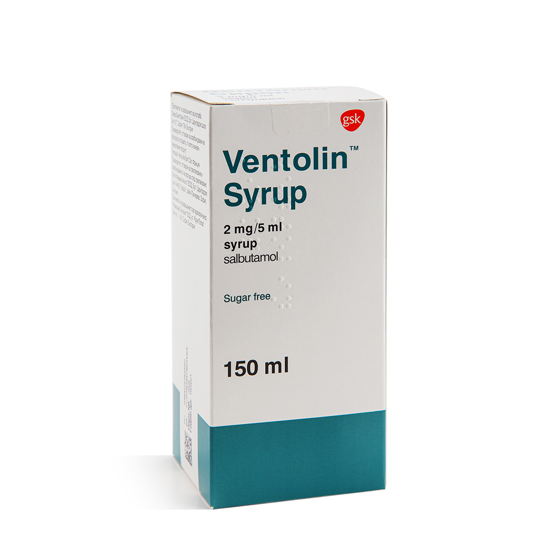 Ventolin Syrup 150ml product available at family pharmacy online buy now at qatar doha