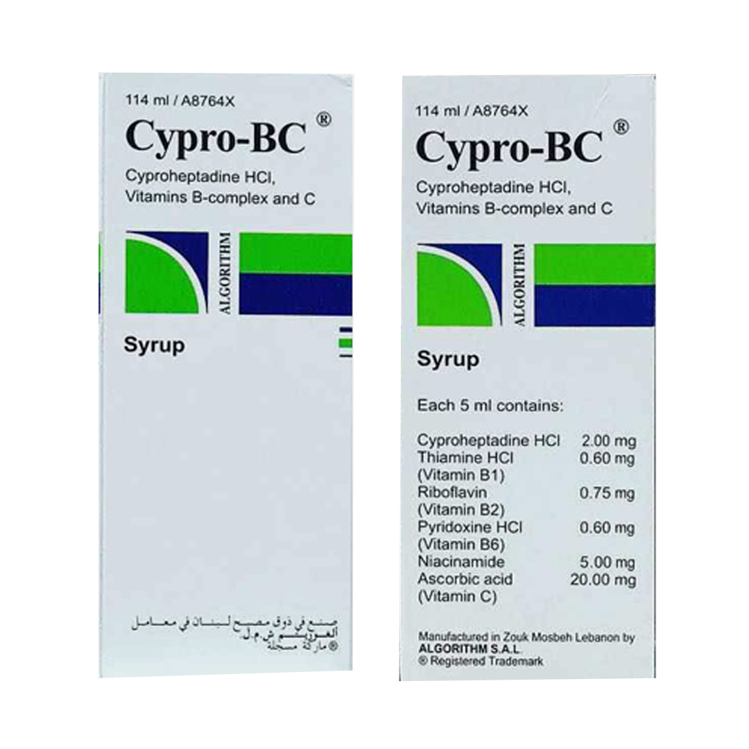 Cypro-bc Syrup 114ml product available at family pharmacy online buy now at qatar doha