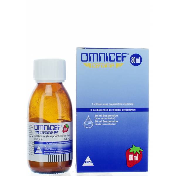 Omnicef Syrup 125mg 80ml product available at family pharmacy online buy now at qatar doha