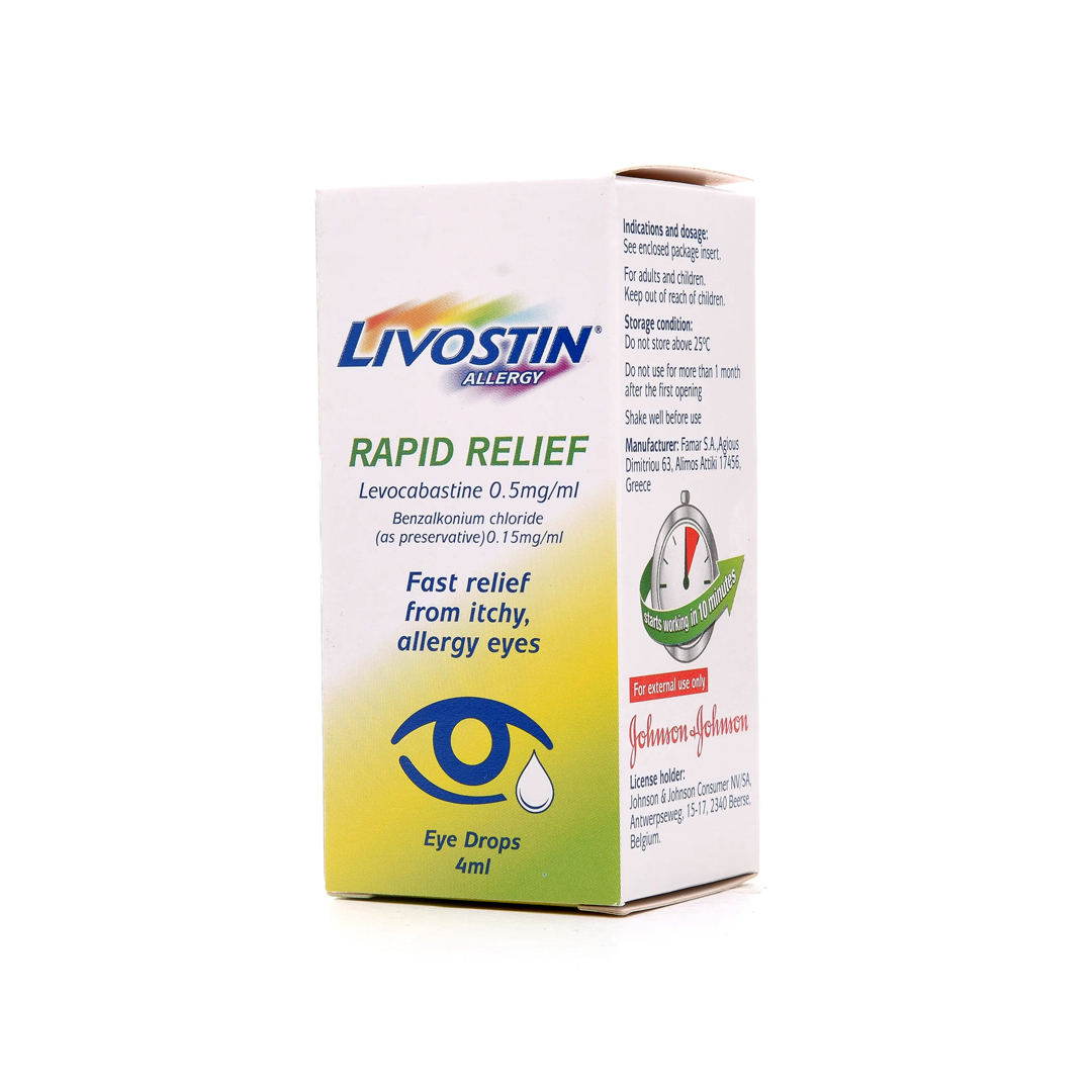 Livostin Eye Drops 4ml product available at family pharmacy online buy now at qatar doha