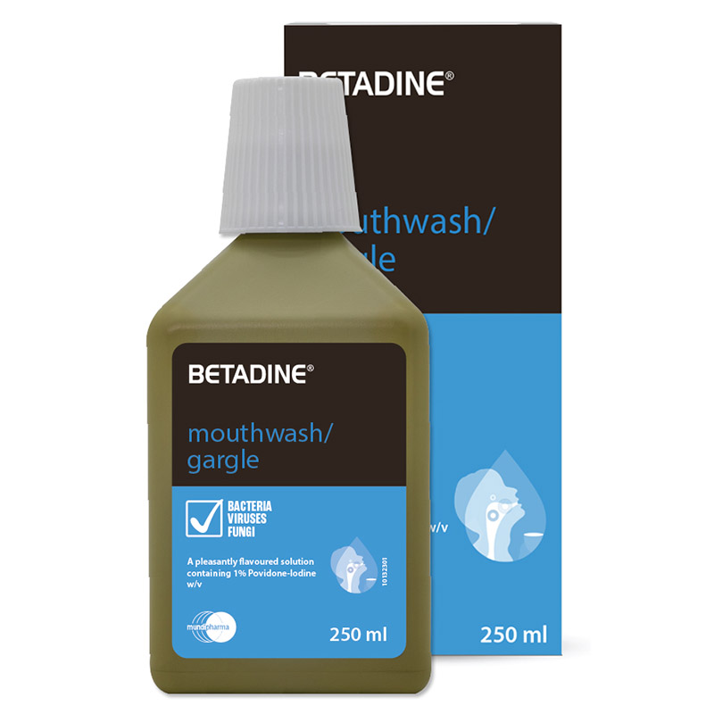 Betadine Mouth Wash 250ml product available at family pharmacy online buy now at qatar doha