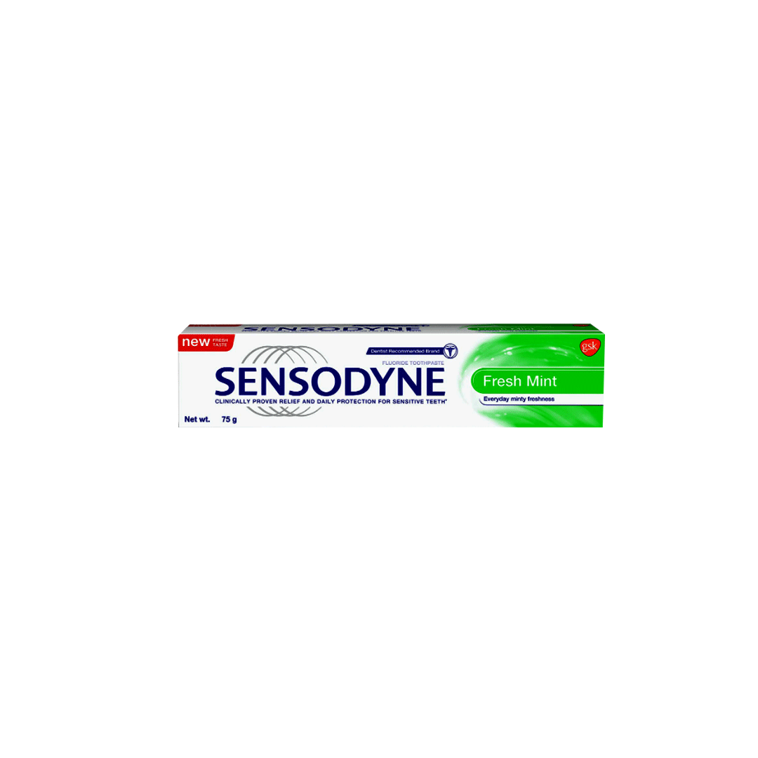 Sensodyne Fresh Mint T/Paste 150Gm+Brush product available at family pharmacy online buy now at qatar doha