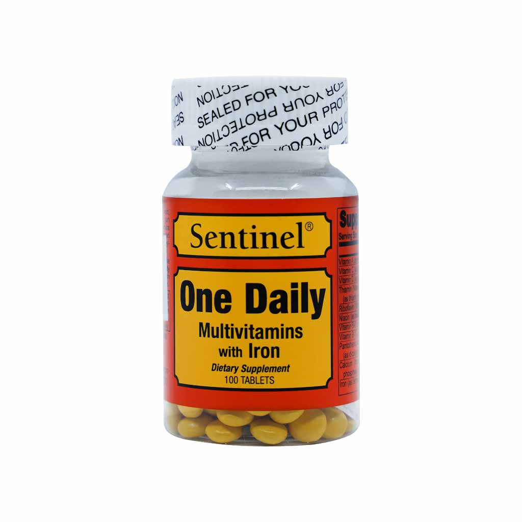 One Daily Multivitamins-iron 100tab Sentinal product available at family pharmacy online buy now at qatar doha