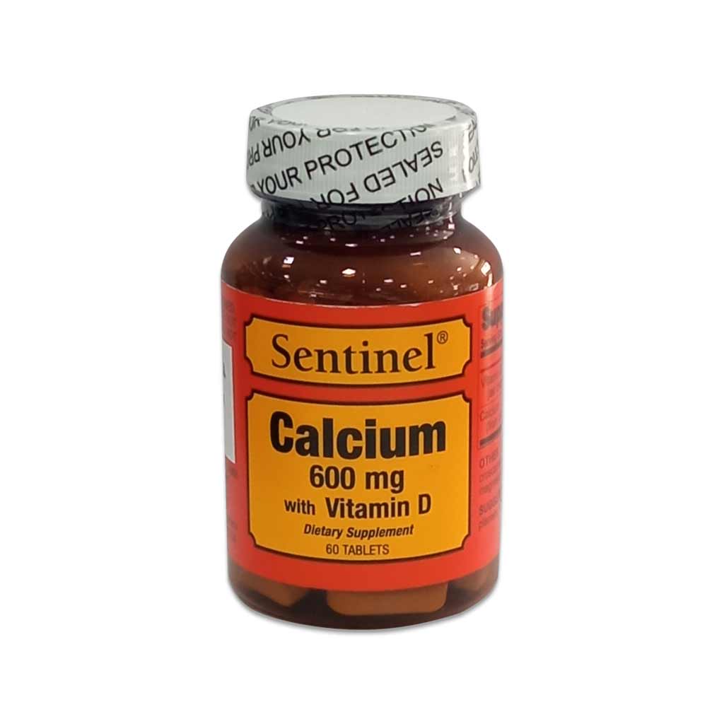 Calcium 600mg Vit-d 60 Tab Sentinal product available at family pharmacy online buy now at qatar doha