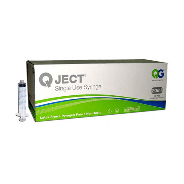 Q-Ject Syringe 20Ml [21G X 1 1/2] Luerlock 100'S product available at family pharmacy online buy now at qatar doha