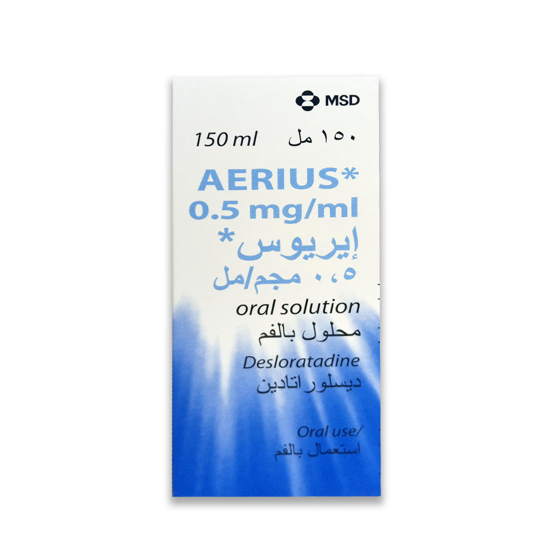 buy online Aerius Syrup 0.5Mg 150Ml   Qatar Doha
