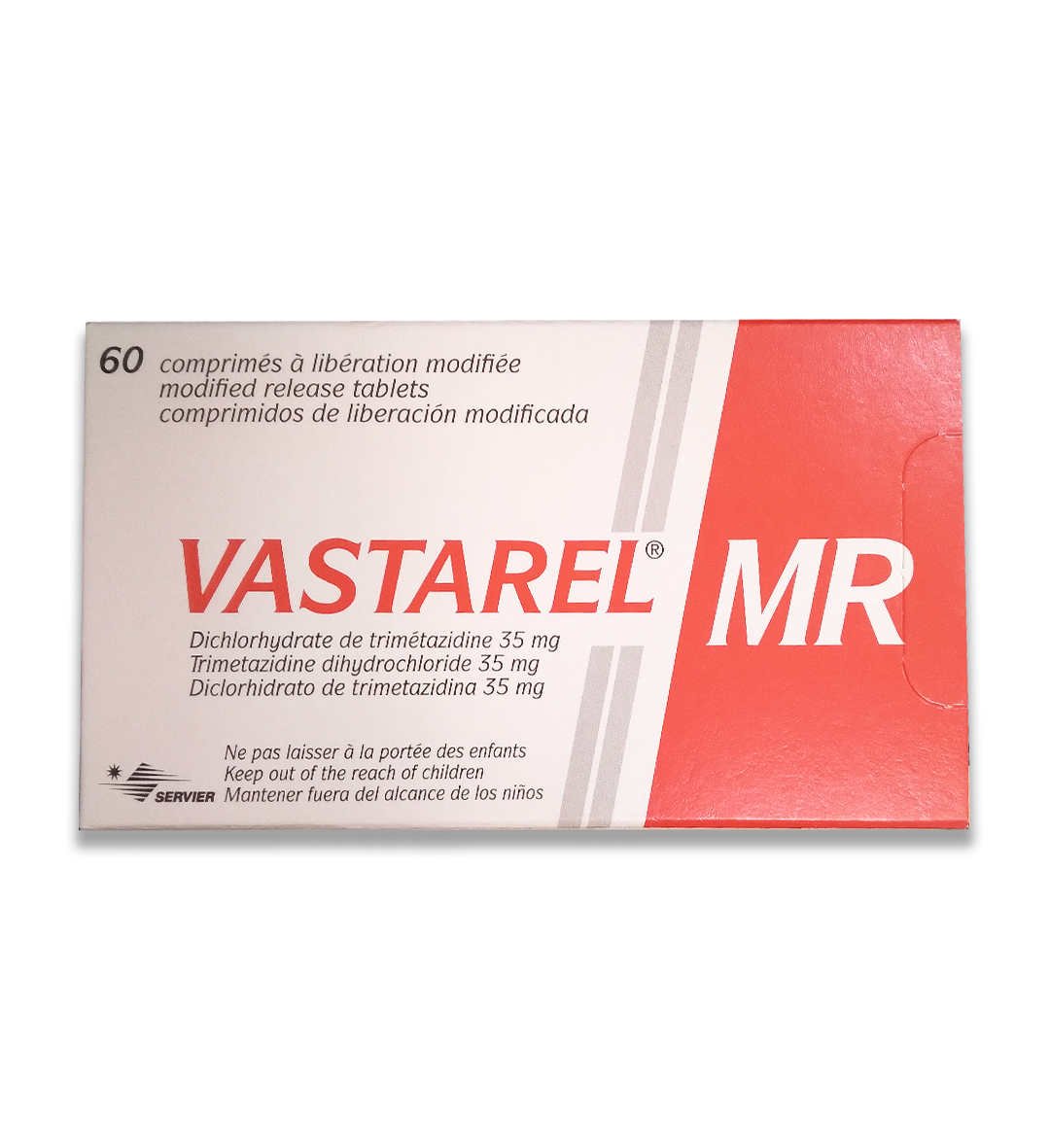 buy online Vastarel Mr(35 Mg) Tablet 60'S   Qatar Doha