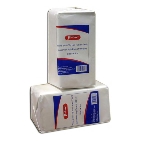 Gauze Swab 4Ply [5X5Cm] 100'S N/Woven/Fabric Prime product available at family pharmacy online buy now at qatar doha