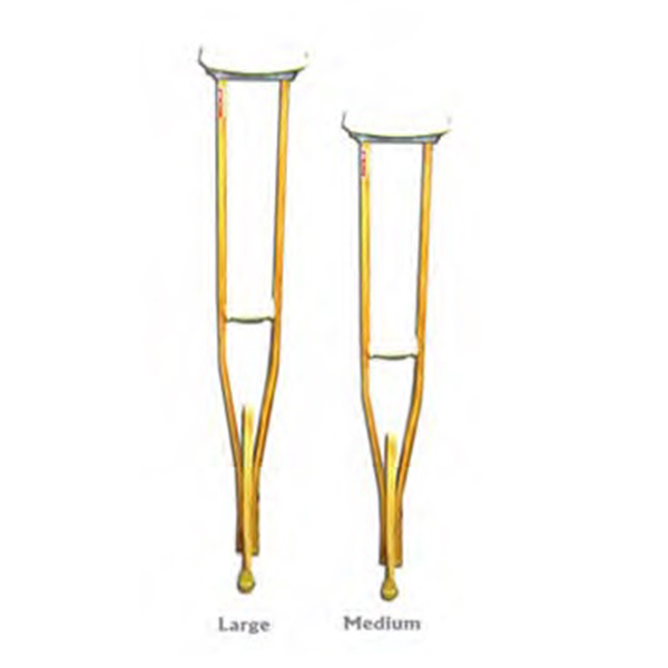 buy online 	Crutches Auxillary Wood Pair - Prime Medium #20-12006  Qatar Doha
