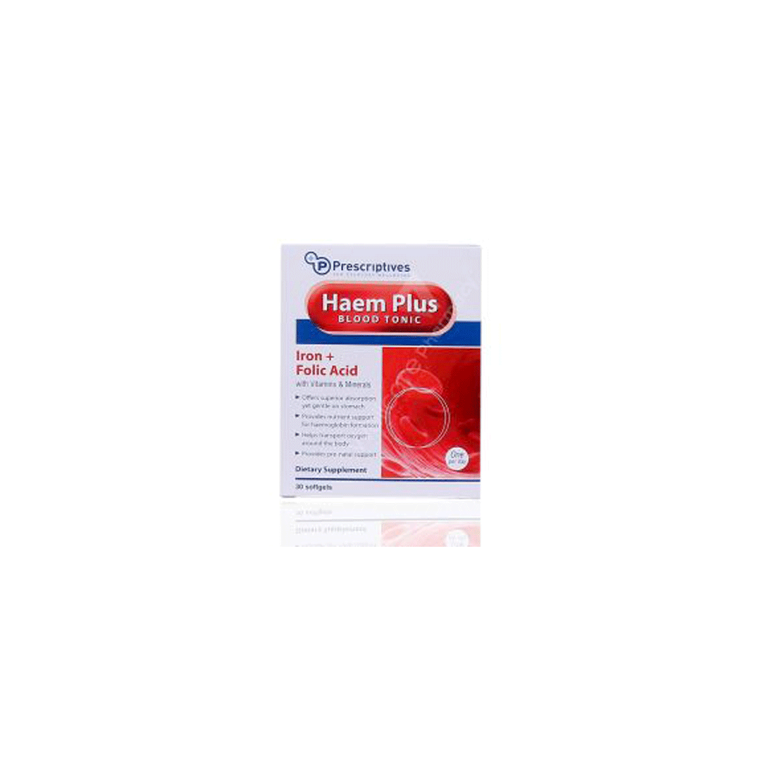Haemplus Blood Tonic Soft Gels 30.s product available at family pharmacy online buy now at qatar doha