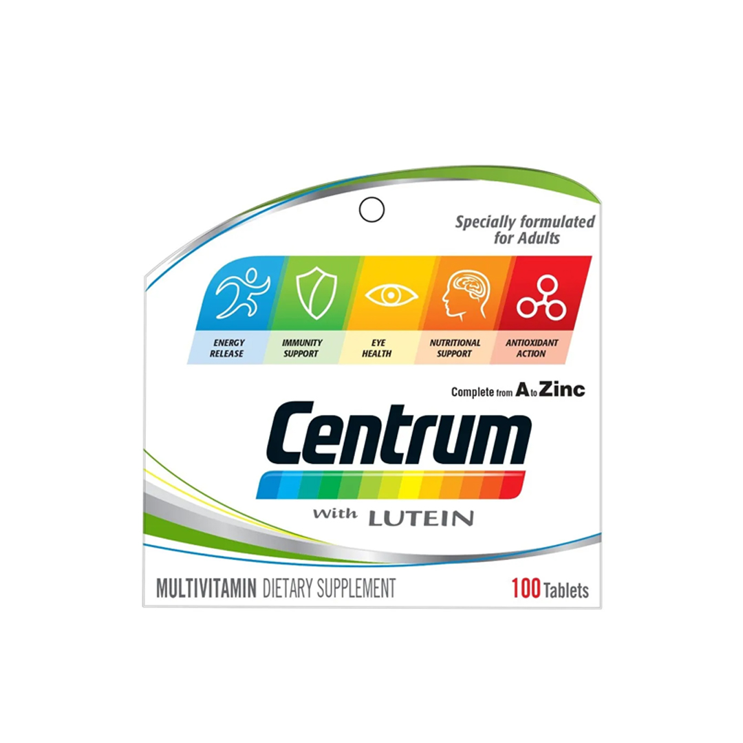Centrum With Lutein Tablets 100.s