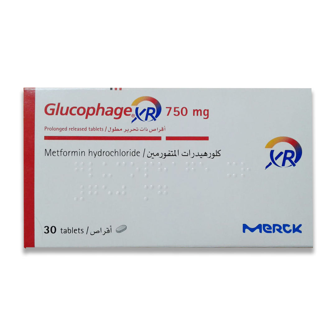 buy online Glucophage Xr [750mg] Tablets 30's   Qatar Doha