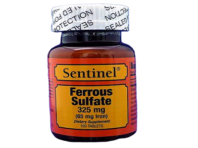 buy online Ferrous Sulfate [325Mg] Tablets 100'S - Sentinal   Qatar Doha