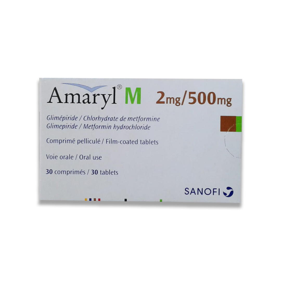 buy online Amaryl-M [2Mg/500Mg] Tablets 30'S   Qatar Doha