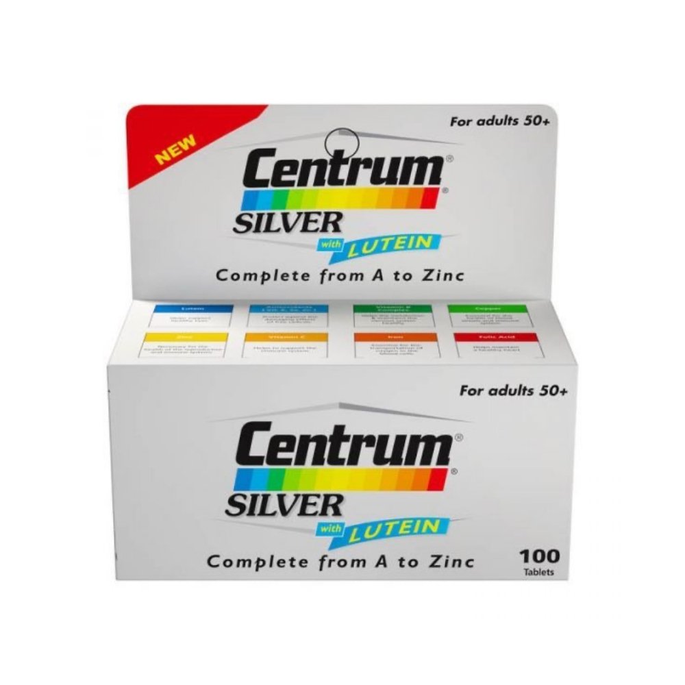 buy online Centrum Silver With Lutein Tablets 100'S   Qatar Doha