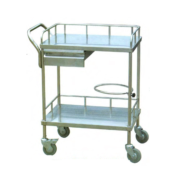 buy online 	Trolley 3-Shelf 1-Drow Stainless Steel - Tianjin 3-Sh + 1-D  Qatar Doha