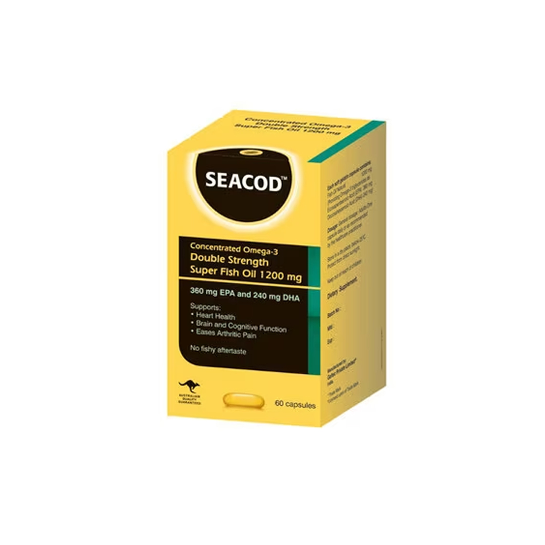buy online Seacod Super Fish Oil [1200Mg] Capsules 60'S   Qatar Doha