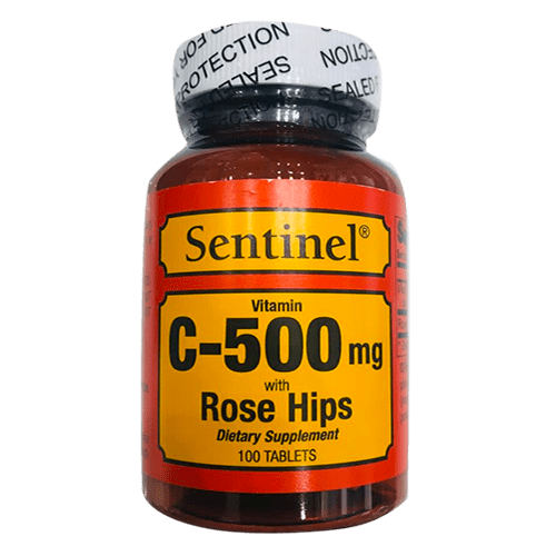 buy online Vitamin [C 500Mg W/Rose Hips] Tablet 100'S - Sentinal   Qatar Doha