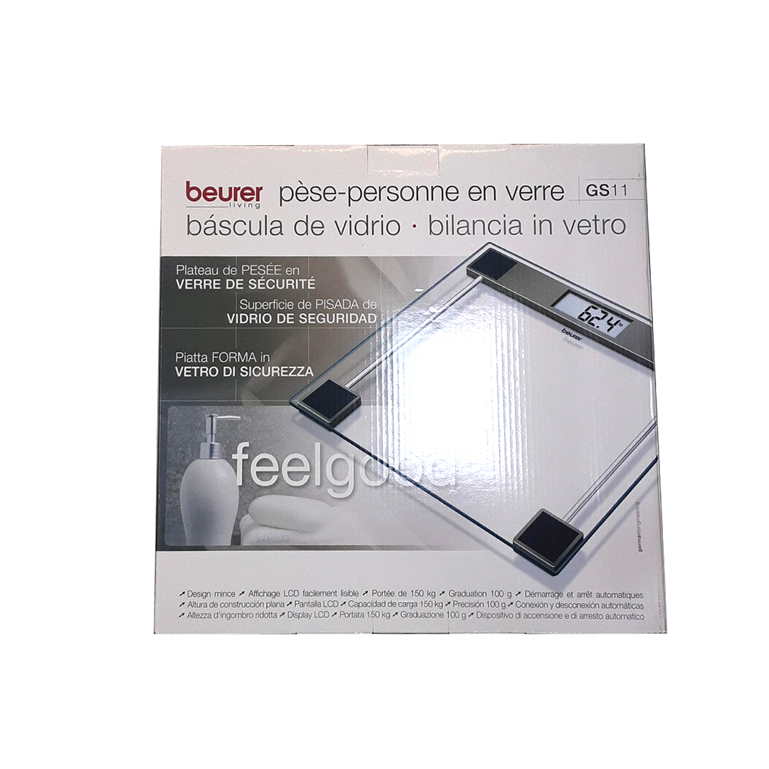 buy online Beurer Glass Bathroom Scale (Gs19) 1'S	   Qatar Doha