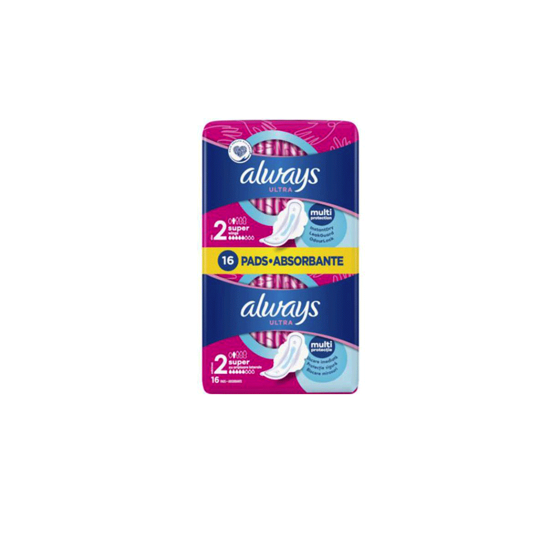 Always Ultra Long Cleo Duo Pack 16'S product available at family pharmacy online buy now at qatar doha