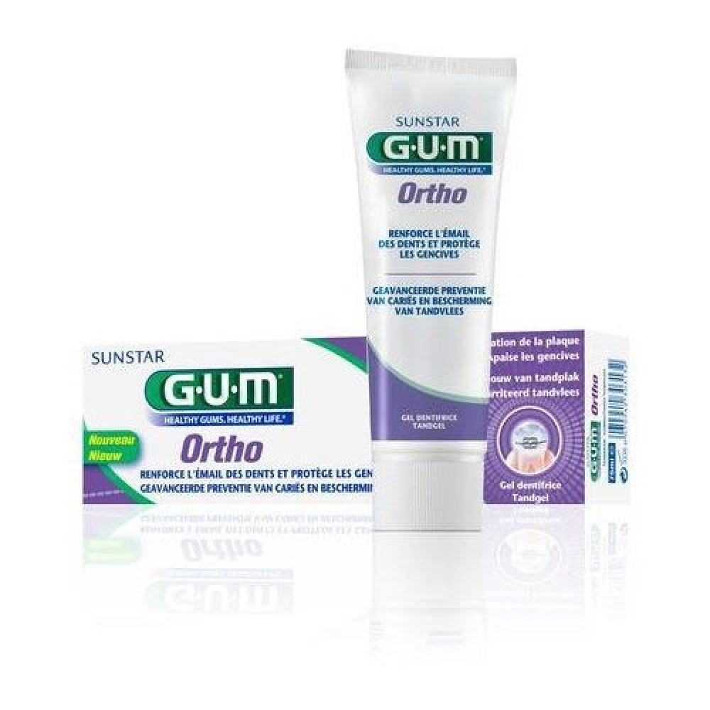 buy online Gum Ortho Toothpaste Gel 75Ml #3080   Qatar Doha