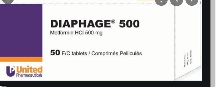 buy online Diaphage 500Mg Tablets 50'S   Qatar Doha