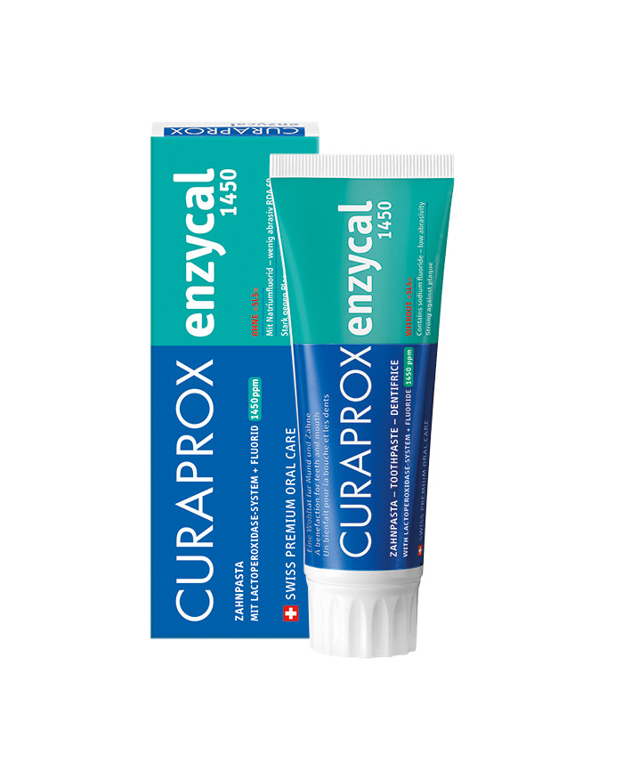 buy online Curaprox Enzycal Toothpaste 75Ml (Blue)   Qatar Doha
