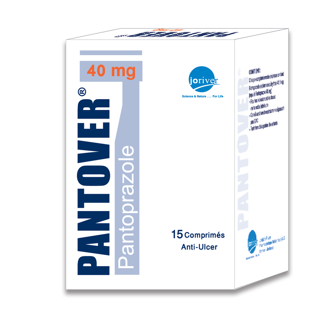 Pantover 40mg Tablet 15.s product available at family pharmacy online buy now at qatar doha