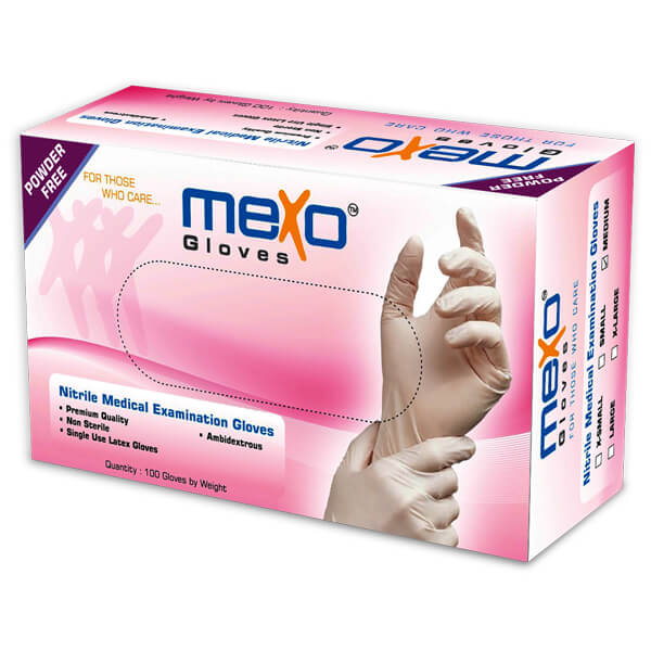 buy online 	Gloves Nitrile - Powder Free - Mexo Small  Qatar Doha