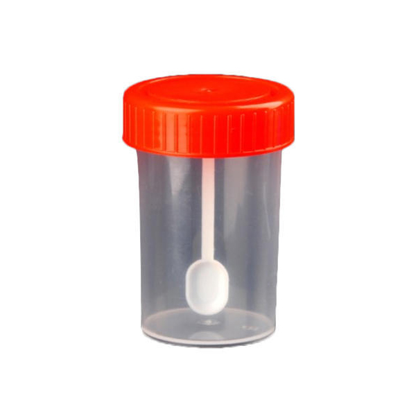 CONTAINER PLASTIC F/STOOL W/SPOON 30ML STERILE Available at Online Family Pharmacy Qatar Doha