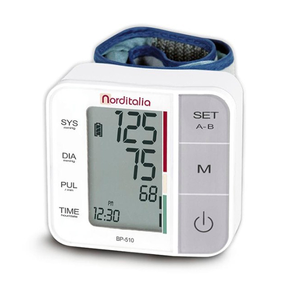buy online 	Blood Pressure-Bp Monitor Digital Wrist - Norditalia Bp-510  Qatar Doha