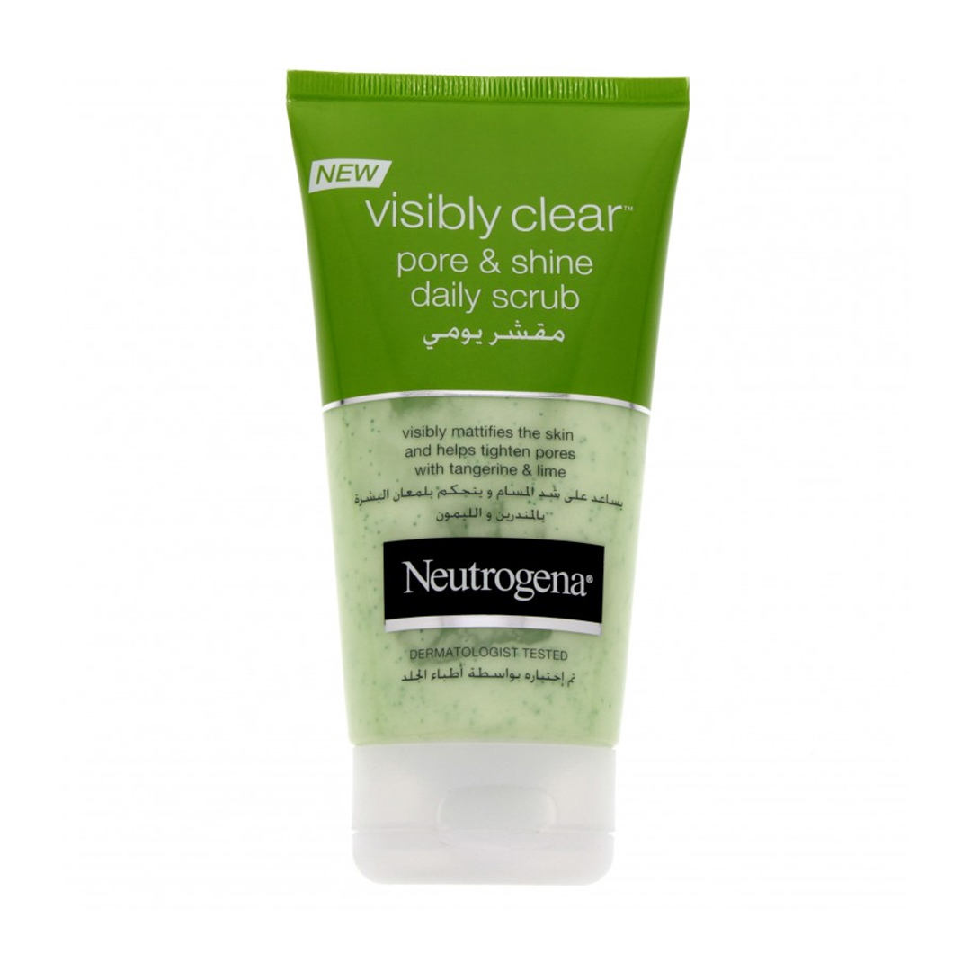 Neutrogena Vclear Shine & Pore Scrub product available at family pharmacy online buy now at qatar doha