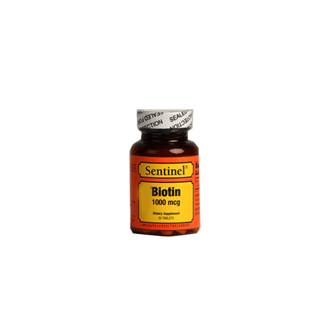 Biotin-1000mcg Dietary Suppliments 30.s - Sentinal product available at family pharmacy online buy now at qatar doha
