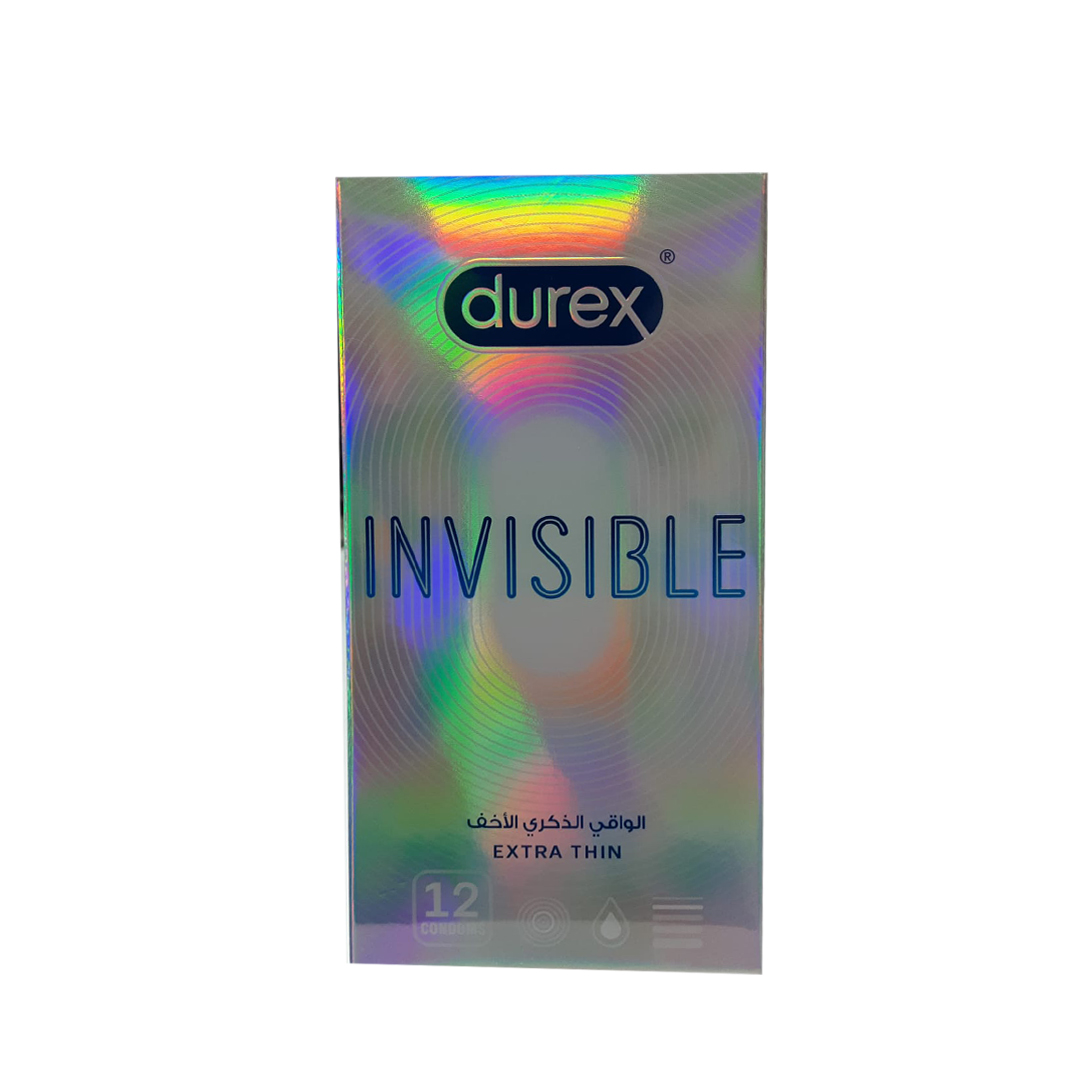 buy online Durex Invisible Extra Thin 12'S   Qatar Doha